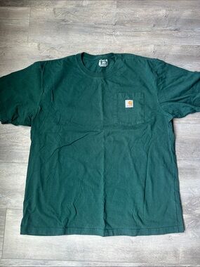 Carhartt Men's Dark Green Pocket Short Sleeve Tee
